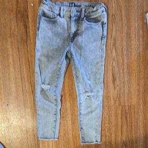 GAP Kids Light Gray Washed Skinny Jeans